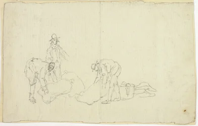 Figuren met marktgoederen