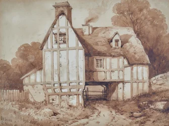 Oude huizen in Penshurst, Kent