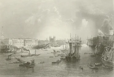 De haven van Londen