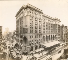 Market Street op 12th, 1912 (fotografische afdruk)