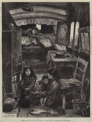 Schetsen van Zigeunerleven, Interieur van een Wagen nabij Latimer-Road, Notting-Hill