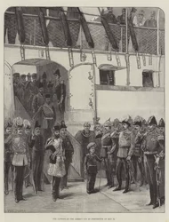 De landing van de zoon van de Ameer in Portsmouth op 24 mei