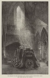 De overblijfselen van Lord Tennyson in St Faith