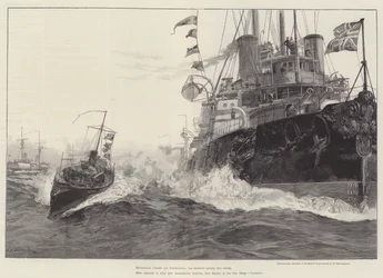 De Sanspareil, vlaggenschip van Sir Michael Culme-Seymour, in de Middellandse Zee