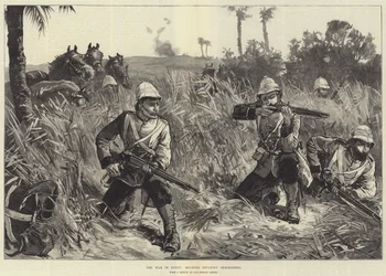 De Oorlog in Egypte, Gemonteerde Infanterie in een Schermutseling