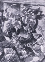 De tweede Bevrijding van Lucknow, illustratie uit 