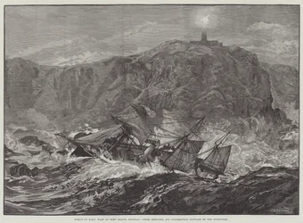 Wrak van HMS Wasp bij Tory Island, Donegal