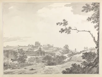 Gezicht op Fatehpur Sikri