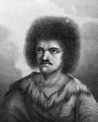 Otoo, Koning van O-taheite, illustratie uit Kapitein James Cook