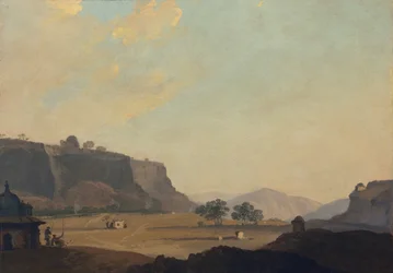 Uitzicht nabij Fort Gwalior, India, c.1783