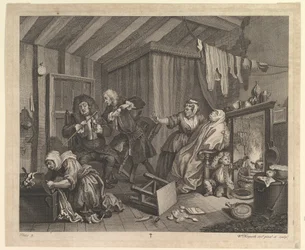 Een hoerenloopbaan, Plaat 5, april 1732