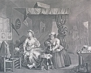 Het Verloop van een Hoer, Plaat Drie: Gearresteerd door een Magistraat, 1732