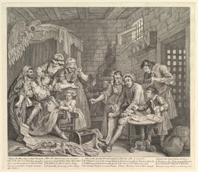 Een Rakes Vooruitgang, Plaat 7, 25 juni 1735