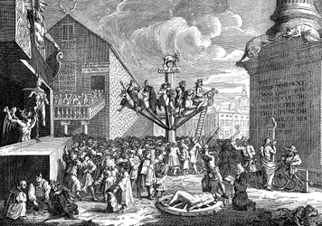 Een satire op de Zuidzee Compagnie, 1721