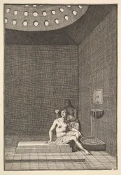 Een Turks bad, Aubry de La Mottrayes reizen door Europa, Azië en in een deel van..., 1723-24
