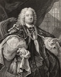 Benjamin Hoadly, gegraveerd door Benjamin Holl (1808-84) uit 