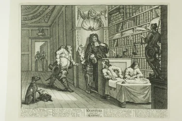 Hudibras en de advocaat, plaat twaalf uit Hudibras