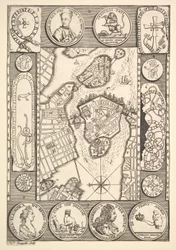 Kaart van Stockholm uit Aubry de La Mottraye