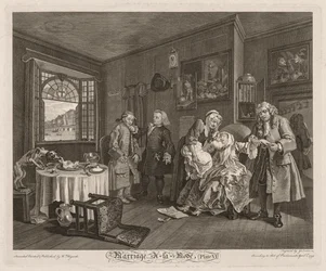Marriage à la Mode: De dood van de gravin, 1745