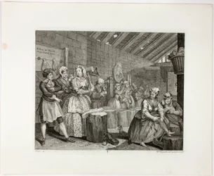 Plaat vier, uit De vooruitgang van een hoer