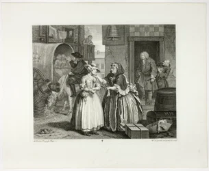 Plaat één, uit De vooruitgang van een hoer
