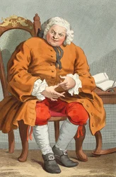 Portret van Simon Fraser, Lord Lovat, 25 augustus 1746, illustratie uit 