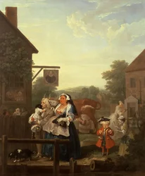 De vier tijden van de dag: Avond, 1736