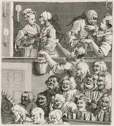 Het lachende publiek. Hogarth