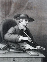 Thomas Morell (1703 – 1784) Engels librettist, klassiek geleerde door William Hogarth