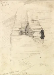 Rotsen bij Wady Zuara, de Dode Zee, 1854