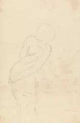 Schets van een vrouw (studie voor Isabella en de pot basilicum)