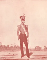Officieren van de Madras Army Infantry on the Line, c1837-1843, 1909