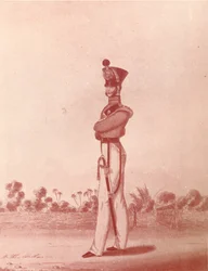 Officieren van het Madras Leger Lichte Infanterie, ca. 1837-1843, 1909