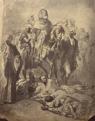 Vertrek van de Scherif es lam naar Mekka.