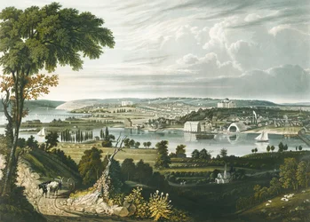 De stad Washington van voorbij de Navy Yard