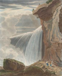 Niagara Falls vanaf Under Table Rock, 1829