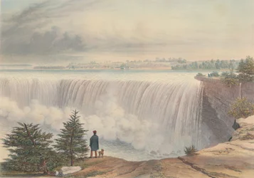 Niagara Falls vanaf de Table Rock, gepubliceerd 1840