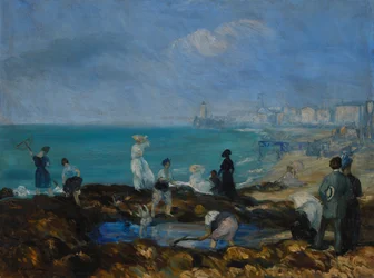 Strand bij Dieppe