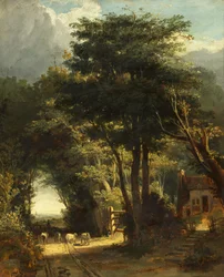 Landschap met de Franse Kerk in de Verte