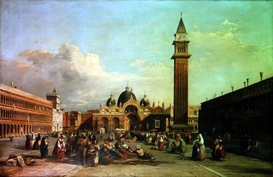Het Piazza San Marco, met een processie