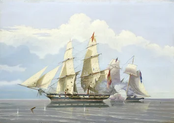 De verovering van het Spaanse slavenschip 