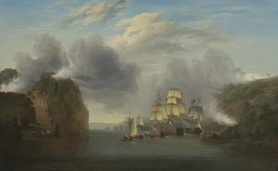 Het Forceren van de Hudson River Passage, 1835