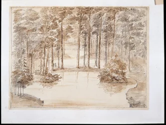 Chiswick, ontwerp voor de aanleg van een waterbos tuin