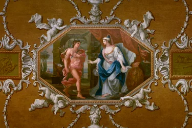 Het plafond van de Koningsgalerij