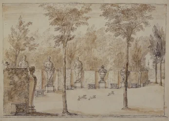 Uitzicht in de Exedra bij Chiswick