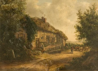 Cottages in Petersfield Hampshire, 1839