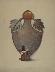 Pa. Duitse Blikken Kandelaar