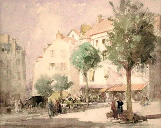 Een continentaal stadsplein