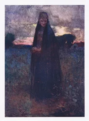 Zij alleen over van alle harless trein, de trieste historicus van de weemoedige vlakte