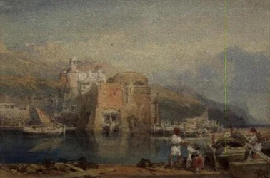 Siciliaanse havenscène